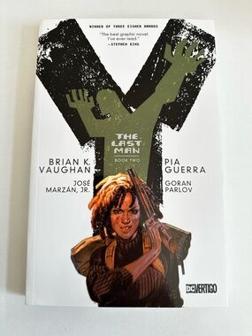 The Last Man Book Two Graphic Novel - White & Olive Cover